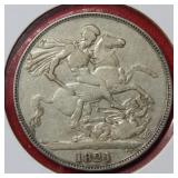 1821 Great Britain Silver Crown ***