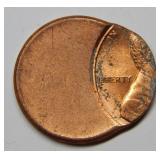 Off Center Lincoln Cent Coin