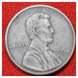 1994 D Lincoln Cent - Zinc