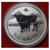 2009 Australia .999 1oz Silver Coin "Year of Ox"