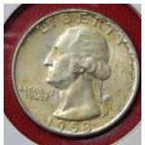 1953 D Washington Silver Quarter