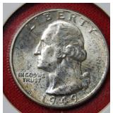 1949 Washington Silver Quarter