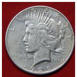 1926 S Peace Dollar - Double Planchet Mint Error