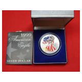 1999 Colorized Silver Eagle 1oz Coin