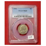 1954 Jefferson Nickel PCGS PR65