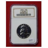 1963 Franklin Silver Half Dollar NGC PF68