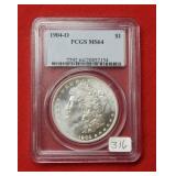 1904 O Morgan Silver Dollar PCGS MS64
