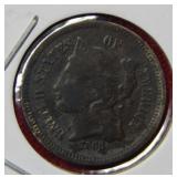 1868 Three Cent Nickel