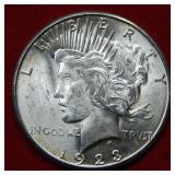 1923 S Peace Silver Dollar Coin