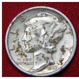 1937 S Mercury Silver Dime