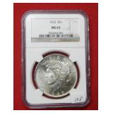 1923 Peace Silver Dollar NGC MS63