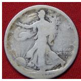 1917 D OBV Walking Liberty Silver Half Dollar Coin