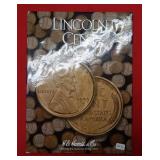 70 Lincoln Wheat Cents with free book 1909-1940