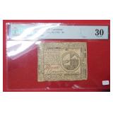 1776 $2 Continental Currency FR#CC-39 PMG 30