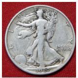 1920 S Walking Liberty Silver Half Dollar Coin