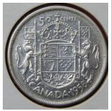 1958 Canada Silver Half Dollar Coin