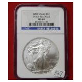 2008 Silver Eagle 1oz NGC MS69 - Early Release