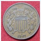 1867 Two Cent Piece