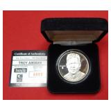 Troy Aikman 1oz Silver Round with COA