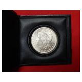 1886 Morgan Silver Dollar - free padded flip book