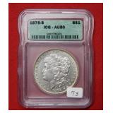 1878 S Morgan Silver Dollar ICG AU50