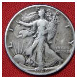 1944 Walking Liberty Silver Half Dollar Coin