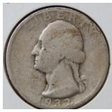 1932 S Washington Silver Quarter