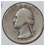 1932 D Washington Silver Quarter