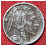 1925 Buffalo Nickel - dark