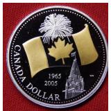 1965/2005 Canada $1 Colorized RCH Silver Comm