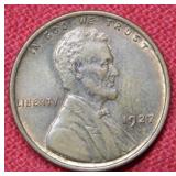 1927 Lincoln Wheat Cent - Red & Brown