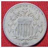 1868 Shield Nickel
