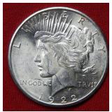 1922 S Peace Silver Dollar Coin