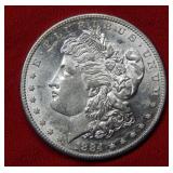 1884 S Morgan Silver Dollar Coin
