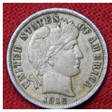 1916 Barber Silver Dime