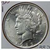 1923 D Peace Silver Dollar Coin