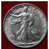 1936 S Walking Liberty Silver Dollar