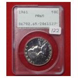 1961 Franklin Silver Half Dollar PCGS PR65