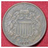 1865 Two Cent Piece