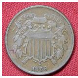1865 Two Cent Piece
