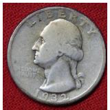 1932 D Washington Silver Quarter