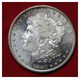 1880 S Morgan Silver Dollar Coin