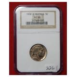 1938 D Buffalo Nickel NGC MS66