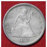 1875 S Seated Liberty Twenty Cent Piece