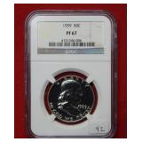 1959 Franklin Silver Half Dollar NGC PF67