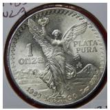 1983 Mexico Silver Onza Coin