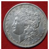 1894 O Morgan Silver Dollar