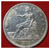 1877 S Silver Trade Dollar