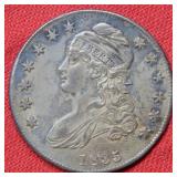 1835 Bust Silver Half Dollar Coin