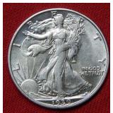 1939 S Walking Liberty Silver Half Dollar